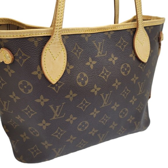 LOUIS VUITTON Monogram Neverfull PM M41000 TH3017 Handbag Shoulder Bag Leather C - Picture 3 of 10